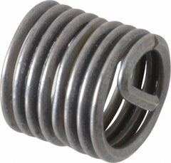 Recoil - M12x1.75 Metric Coarse, 1-1/2D, Stainless Steel Screw Locking Insert - 8-1/4 Free Coils, 18mm Overall Length, 14.3 to 15mm Outside Diameter, with Tang, Dry Film Lubricant - Exact Industrial Supply