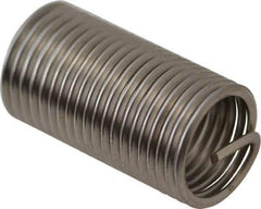 Recoil - 3/8-24 UNF, 0.938" OAL, Free Running Helical Insert - 19-1/8 Free Coils, Tanged, Stainless Steel, Bright Finish, 2-1/2D Insert Length - Best Tool & Supply