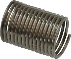 Recoil - 7/16-20 UNF, 7/8" OAL, Free Running Helical Insert - 14-5/8 Free Coils, Tanged, Stainless Steel, Bright Finish, 2D Insert Length - Best Tool & Supply