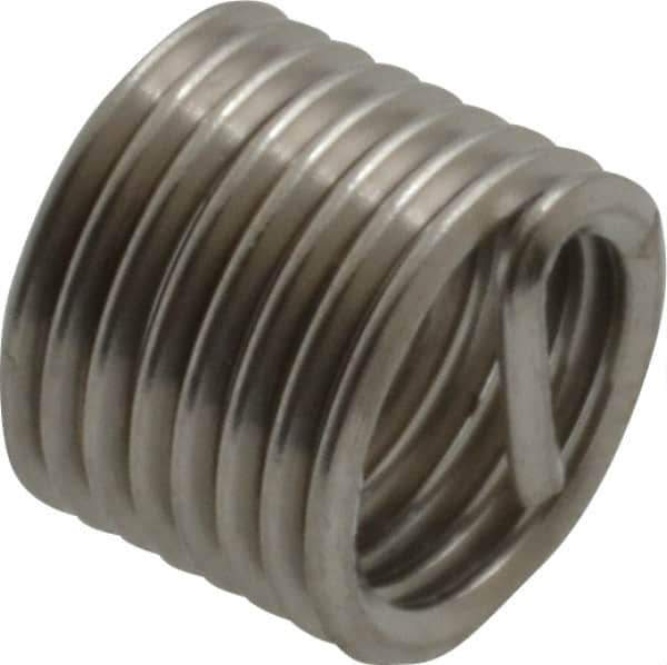 Recoil - M7x1.00 Metric Coarse, 10-1/2" OAL, Free Running Helical Insert - 8 Free Coils, Tanged, Stainless Steel, 1-1/2D Insert Length - Best Tool & Supply