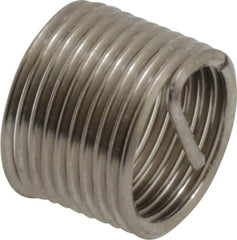 Recoil - M10x1.00 Metric Fine, 1/2" OAL, Free Running Helical Insert - 9-1/2 Free Coils, Tanged, Stainless Steel - Best Tool & Supply