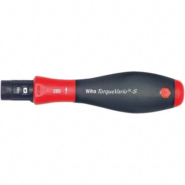 Wiha - 1 Piece, 0.4 to 1 N/m, Adjustable Torque Limiting Screwdriver - 1/4" Drive - Best Tool & Supply