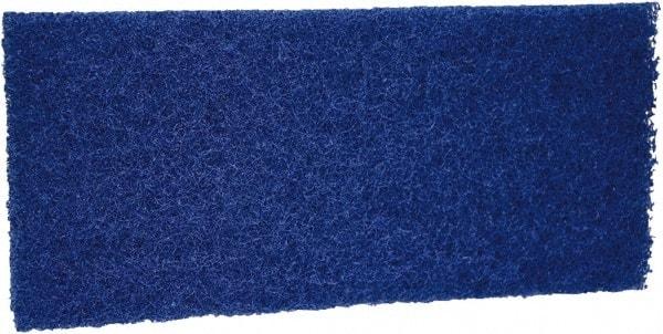 Remco - 10" Long x 4-1/2" Wide x 13/16" Thick Scouring Pad - Medium-Duty, Blue - Best Tool & Supply