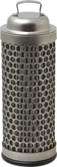 Flow Ezy Filters - 74 Micron, 1.6" Outside Diam, 4-1/2" Long, Stainless Steel Wire Cloth Media, Filter Element - 1.1" Inside Diam, Stainless Steel - Best Tool & Supply