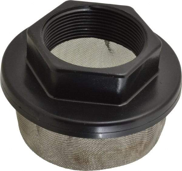 Flow Ezy Filters - 30 Mesh, 189 LPM, 50 GPM, 4.2" Diam, Female Pipe Mounted Suction Screen Strainer - 2 Port NPT, 2.6" Long - Best Tool & Supply