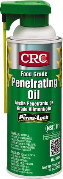 CRC - 16 oz Aerosol Nondrying Film Penetrant - Clear, 32°F to 300°F, Food Grade - Best Tool & Supply