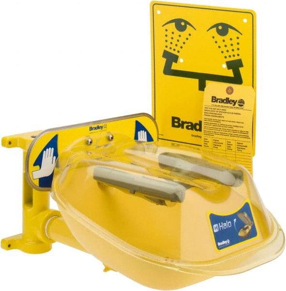 Bradley - Wall Mount, Plastic Bowl, Eye & Face Wash Station - Best Tool & Supply