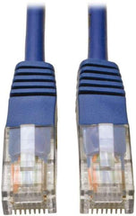 Tripp-Lite - Cat5e, 24 AWG, 8 Wires, 550 MHz, Unshielded Network & Ethernet Cable - Blue, PVC, 100' OAL - Best Tool & Supply