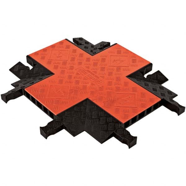 Checkers - On Floor Cable Covers Cover Material: Polyurethane Number of Channels: 5 - Best Tool & Supply