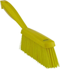 Vikan - 14" OAL, Polyester Staple Set Bench Brush - 2" Bristle Length, 6-3/8" Long Head, Yellow - Best Tool & Supply