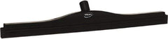 Vikan - 24" Rubber Blade Floor Squeegee - Double Edge, Black, Plastic Holder - Best Tool & Supply