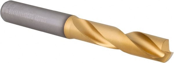 Kennametal - 7/16" 140° Spiral Flute Solid Carbide Screw Machine Drill Bit - Best Tool & Supply