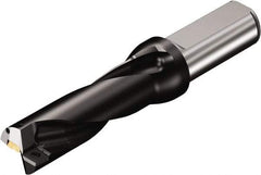 Sandvik Coromant - 5.425" Max Drill Depth, 3xD, 1-3/4" Diam, Indexable Insert Drill - 2 Inserts, 1-1/2" Shank Diam, Straight Shank - Best Tool & Supply