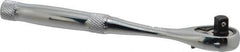 Proto - 1/4" Drive Pear Head Ratchet - Chrome Finish, 5-3/4" OAL, 45 Gear Teeth, Full Polished Handle, Standard Head - Best Tool & Supply