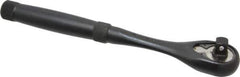 Proto - 3/8" Drive Pear Head Standard Ratchet - Black Oxide Finish, 8-1/2" OAL, 45 Gear Teeth, Standard Knurled Handle, Standard Head - Best Tool & Supply