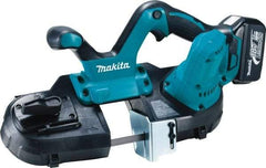 Makita - 18 Volt, 18-1/2" Blade, 630 SFPM Cordless Portable Bandsaw - 2-1/2" (Round) & 2-1/2 x 2-1/2" (Rectangle) Cutting Capacity, Lithium-Ion Battery Included - Best Tool & Supply