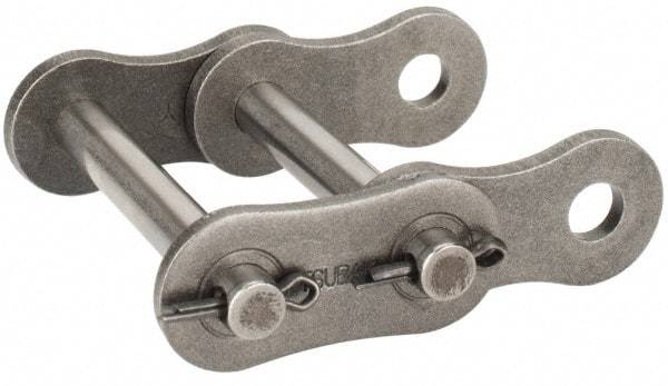 U.S. Tsubaki - 1" Pitch, ANSI 80-2, Cottered Roller Chain Connecting Link - For Use with Double Strand Chain - Best Tool & Supply