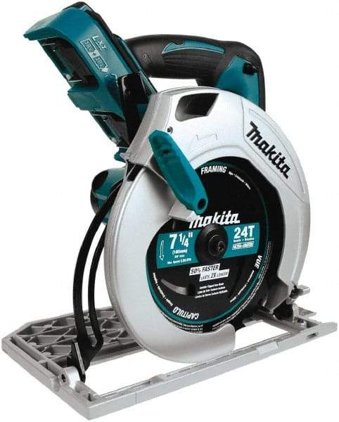 Makita - 18 Volt, 7-1/4" Blade, Cordless Circular Saw - 4,800 RPM, Lithium-Ion Batteries Not Included - Best Tool & Supply