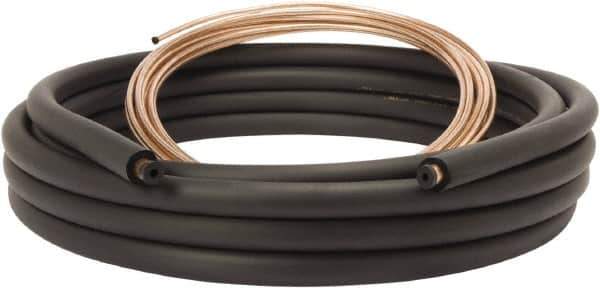 Mueller Industries - 35' Long, LL - 1/4, SL - 5/8" OD, Copper Refrigeration Tube - LL - .030, SL - .035" Wall Thickness, 11.45 Lb per Coil - Best Tool & Supply