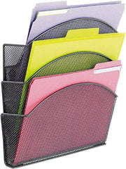 Safco - Black Document Organizer - Steel, Mesh - Best Tool & Supply