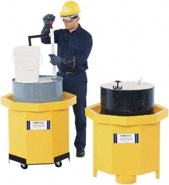 UltraTech - 66 Gal Sump, 800 Lb Capacity, 1 Drum, Polyethylene Spill Deck Pallet - 33" Long x 33" Wide x 29" High, Liftable Fork, 1 Tank Drum Configuration - Best Tool & Supply