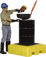 UltraTech - 62 Gal Sump, 800 Lb Capacity, 1 Drum, Polyethylene Spill Deck or Pallet - 40" Long x 40" Wide x 12" High, Liftable Fork, Low Profile, 1 Tank Drum Configuration - Best Tool & Supply