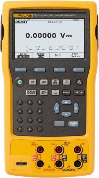 Fluke - 100 mA Measure, 22 mA Source, 10,000 Ohm, 50 kHz Calibrator - 300 VAC, 300 VDC, 3 Year Warranty - Best Tool & Supply