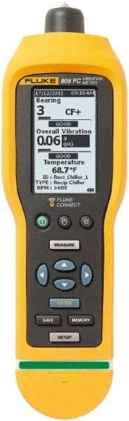 Fluke - 10Hz to 1kHz (mm), LCD Vibration Meter - 2 AA Batteries - Best Tool & Supply