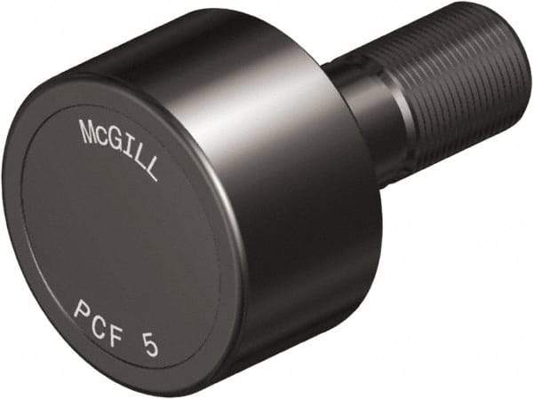 McGill - 1-3/4" Roller Diam x 1-3/16" Width, 3/4" Stud Diam x 1-3/4" Length, Plain Load Roller - Steel, 7/8" Thread Length, 3/4-16 Thread, 2.94" OAL, 2,520 Lb Dynamic Cap, 1,370 Lb Static Cap - Best Tool & Supply