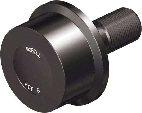 McGill - 6" Roller Diam x 3" Width, 2-1/2" Stud Diam x 5-1/2" Length, Flanged Load Roller - Steel, 3-1/4" Thread Length, 2-1/2-12 Thread, 8-1/2" OAL, 35,800 Lb Dynamic Cap, 62,000 Lb Static Cap - Best Tool & Supply