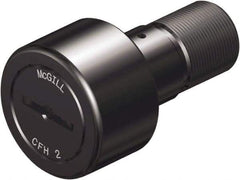 McGill - 5/8" Roller Diam x 7/16" Width, 1/4" Stud Diam x 3/4" Length, Sealed Heavy Stud Cam Follower - Steel, 5/16" Thread Length, 5/16-24 Thread, 1.22" OAL, 955 Lb Dynamic Cap, 2,480 Lb Static Cap - Best Tool & Supply