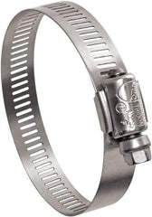 IDEAL TRIDON - SAE Size 24, 1 to 2" Diam, Stainless Steel Worm Drive Clamp - 1/2" Wide, Material Grade 201, Series Contractor - Best Tool & Supply