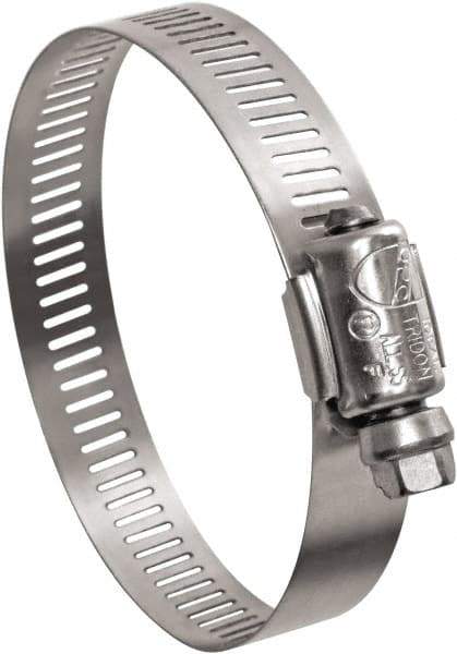 IDEAL TRIDON - SAE Size 6, 3/8 to 7/8" Diam, Stainless Steel Worm Drive Clamp - 1/2" Wide, Material Grade 201, Series Contractor - Best Tool & Supply