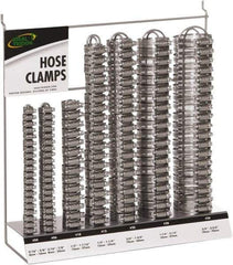 IDEAL TRIDON - 130 Piece, 5/16 to 2-3/4" Diam, Worm Drive Clamp Set - 20 Micro 6, 10 Size 10 20 Size 12, 20 Size 20, 20 Size 28, 20 Size 36, 20 Micro 4 - Best Tool & Supply