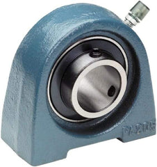 Tritan - 1" ID, 2.7559" OAL x 2.7559" OAH Pillow Block - 1,765 Lb Static Cap, 3,147 Lb Dyn Cap, 2" Btw Mnt Hole Ctrs, 1-7/16" Base-to-Ctr Ht, Cast Iron/Steel - Best Tool & Supply