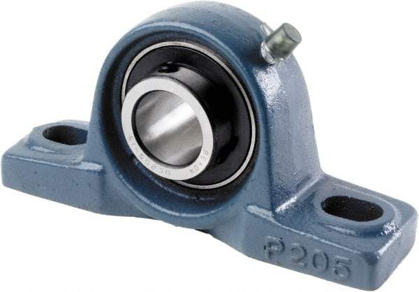 Tritan - 1-7/16" ID, 6.5748" OAL x 3.6614" OAH Pillow Block - 3,440 Lb Static Cap, 5,778 Lb Dyn Cap, 5" Btw Mnt Hole Ctrs, 1-7/8" Base-to-Ctr Ht, Cast Iron/Steel - Best Tool & Supply