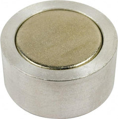 Mag-Mate - 1" Wide x 1/2" Thick, Center Mount Neodymium Rare Earth Fixture Magnet - 10.4 Lb Average Holding Capacity, 20.8 Lb Max Holding Capacity, Aluminum Housing - Best Tool & Supply