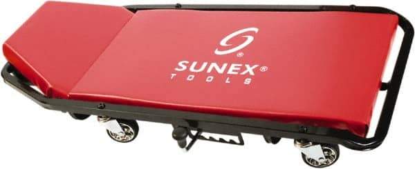 Sunex Tools - 300 Lb Capacity, 4 Wheel Creeper (with Adjustable Headrest) - Metal, 45-1/2" Long x 2-1/2" Overall Height x 19" Wide - Best Tool & Supply