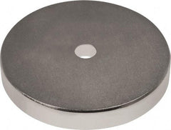 Mag-Mate - 1-1/2" Long x 1-1/2" Diam x 1/8" High, 1 Mounting Hole, 45 Poles, Ring Neodymium Rare Earth Holding Magnet - 33.7 Lb Average & 67.3 Lb Max Pull Force, 1/8 Mounting Hole, Through Hole Style, 180°F Max Operating Temp - Best Tool & Supply