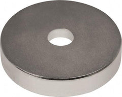 Mag-Mate - 1" Long x 1" Diam x 1/8" High, 1 Mounting Hole, 20 Poles, Ring Neodymium Rare Earth Holding Magnet - 16.6 Lb Average & 33.2 Lb Max Pull Force, 0.19 Mounting Hole, Through Hole Style, 180°F Max Operating Temp - Best Tool & Supply