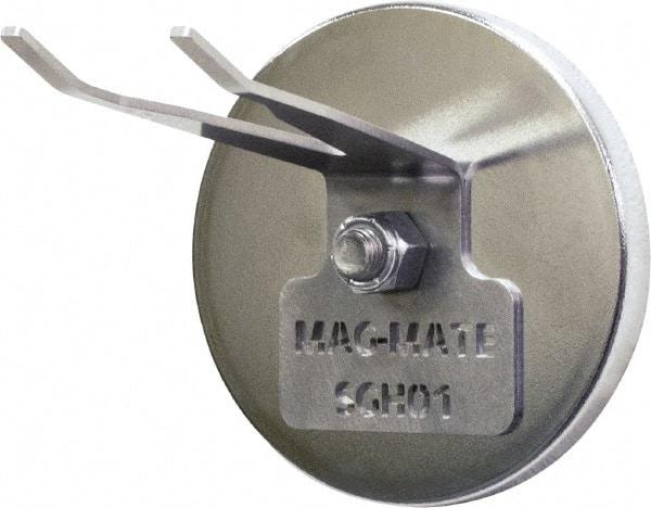 Mag-Mate - 190 Lb Max Pull Force, 1/2" Overall Height, 4-29/32" Diam, Ceramic Cup Magnet - Magnetic Spray Gun Holder Style, Chrome Plated - Best Tool & Supply