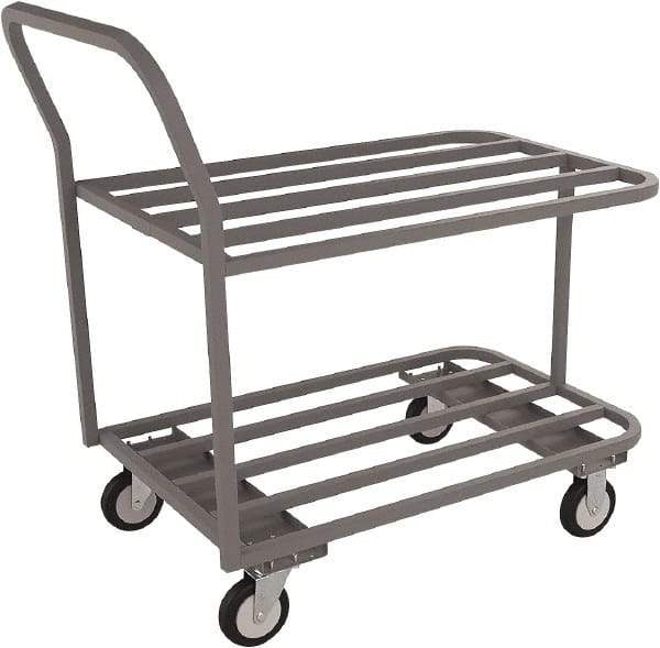 Jamco - 1,200 Lb Capacity, 36" Wide x 24" Long x 41" High Standard Utility Cart - 2 Shelf, Steel - Best Tool & Supply