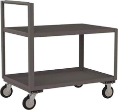 Jamco - 1,200 Lb Capacity, 36" Wide x 48" Long x 27" High Standard Utility Cart - 2 Shelf, Steel - Best Tool & Supply