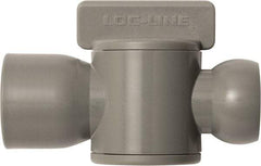 Loc-Line - 10 Piece, 1/2" ID Coolant Hose Female NPT Valve - Female to Female Connection, Acetal Copolymer Body, NPT, Use with Loc-Line Modular Hose Systems - Best Tool & Supply