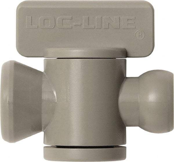 Loc-Line - 10 Piece, 1/4" ID Coolant Hose In-Line Check Valve - Female to Ball Connection, Acetal Copolymer Body, Unthreaded, Use with Loc-Line Modular Hose Systems - Best Tool & Supply