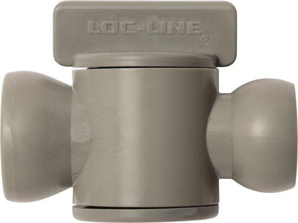 Loc-Line - 10 Piece, 1/2" ID Coolant Hose In-Line Check Valve - Female to Ball Connection, Acetal Copolymer Body, Unthreaded, Use with Loc-Line Modular Hose Systems - Best Tool & Supply