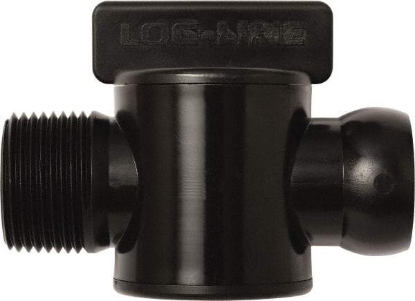 Loc-Line - 10 Piece, 3/4" ID Coolant Hose Male NPT Valve - Male to Female Connection, Acetal Copolymer Body, NPT, Use with Loc-Line Modular Hose Systems - Best Tool & Supply