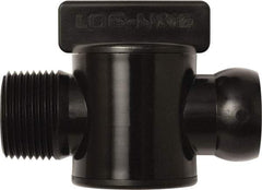 Loc-Line - 10 Piece, 3/4" ID Coolant Hose Male NPT Valve - Male to Female Connection, Acetal Copolymer Body, NPT, Use with Loc-Line Modular Hose Systems - Best Tool & Supply