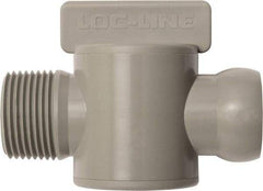 Loc-Line - 10 Piece, 3/4" ID Coolant Hose Male NPT Valve - Male to Female Connection, Acetal Copolymer Body, NPT, Use with Loc-Line Modular Hose Systems - Best Tool & Supply