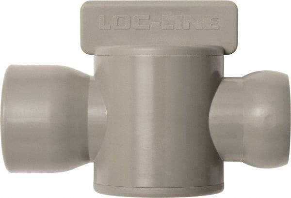 Loc-Line - 10 Piece, 3/4" ID Coolant Hose Female NPT Valve - Female to Female Connection, Acetal Copolymer Body, NPT, Use with Loc-Line Modular Hose Systems - Best Tool & Supply